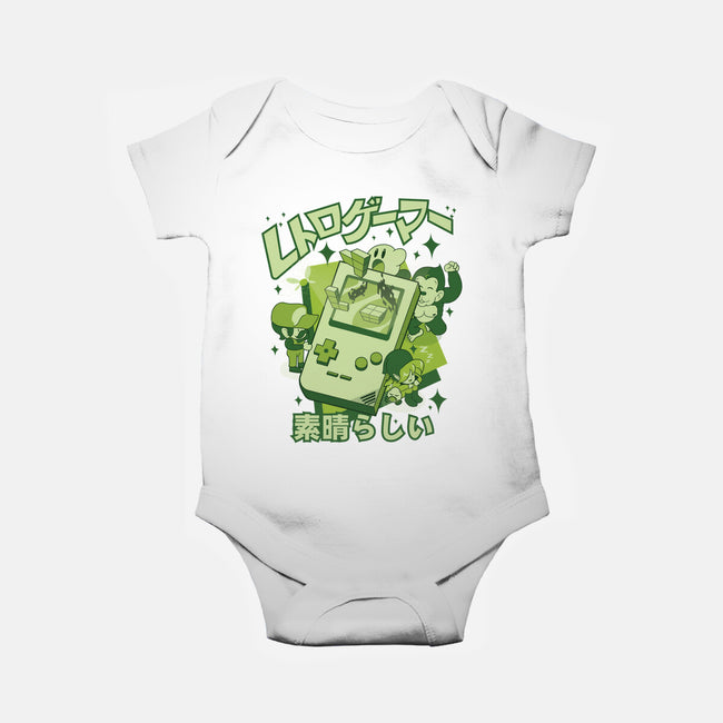 Retro Gamers Are Awesome-Baby-Basic-Onesie-Kladenko