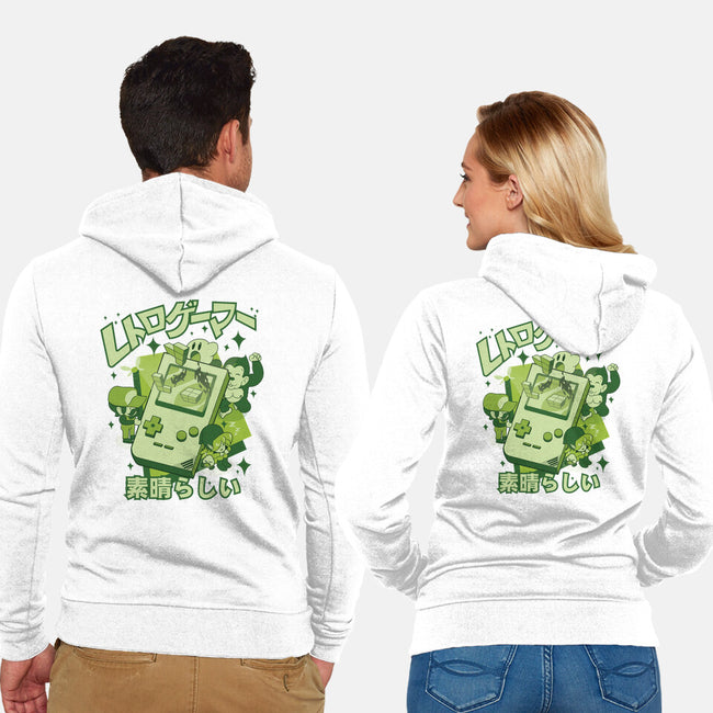 Retro Gamers Are Awesome-Unisex-Zip-Up-Sweatshirt-Kladenko