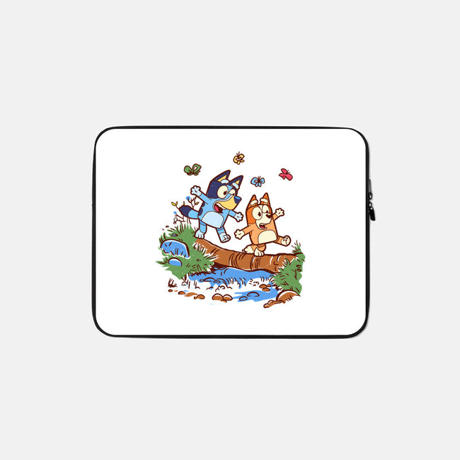 Walking Down The Stream-None-Zippered-Laptop Sleeve-Xentee