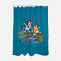 Walking Down The Stream-None-Polyester-Shower Curtain-Xentee