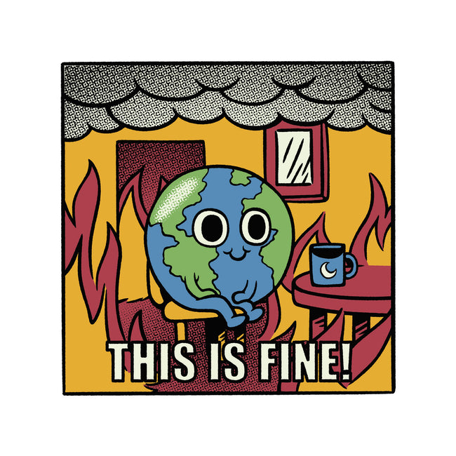 Earth It's Fine Room On Fire-None-Polyester-Shower Curtain-tobefonseca