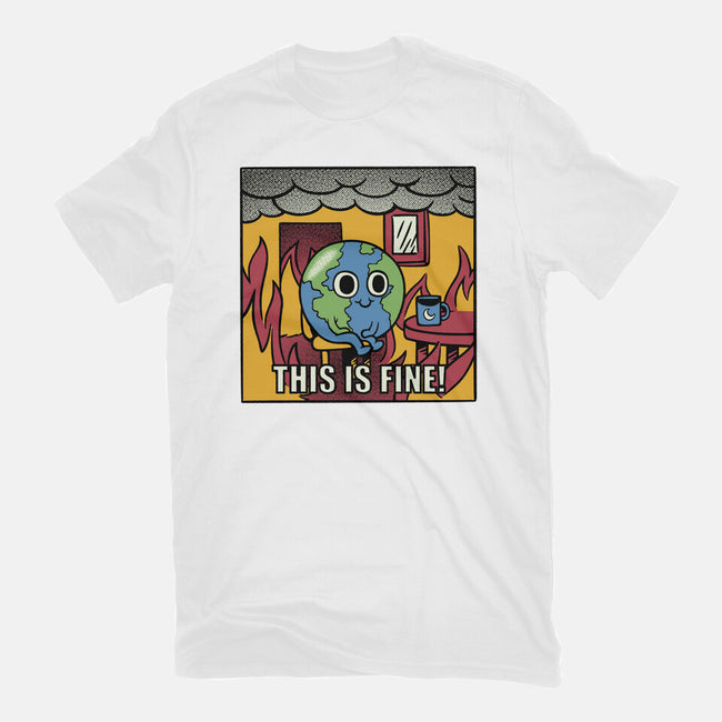 Earth It's Fine Room On Fire-Youth-Basic-Tee-tobefonseca