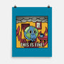 Earth It's Fine Room On Fire-None-Matte-Poster-tobefonseca