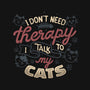 I Talk To My Cats-None-Removable Cover-Throw Pillow-tobefonseca