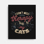 I Talk To My Cats-None-Stretched-Canvas-tobefonseca