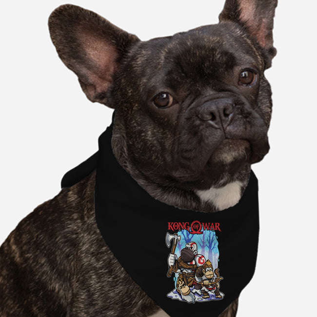 Kong Of War-Dog-Bandana-Pet Collar-Planet of Tees