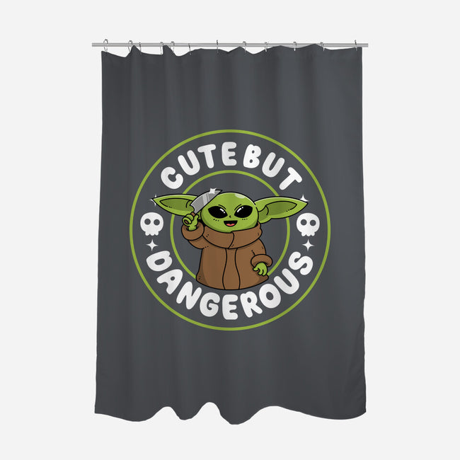 Cute But Dangerous Grogu-None-Polyester-Shower Curtain-Tri haryadi