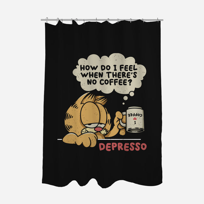 Depresso-None-Polyester-Shower Curtain-Xentee