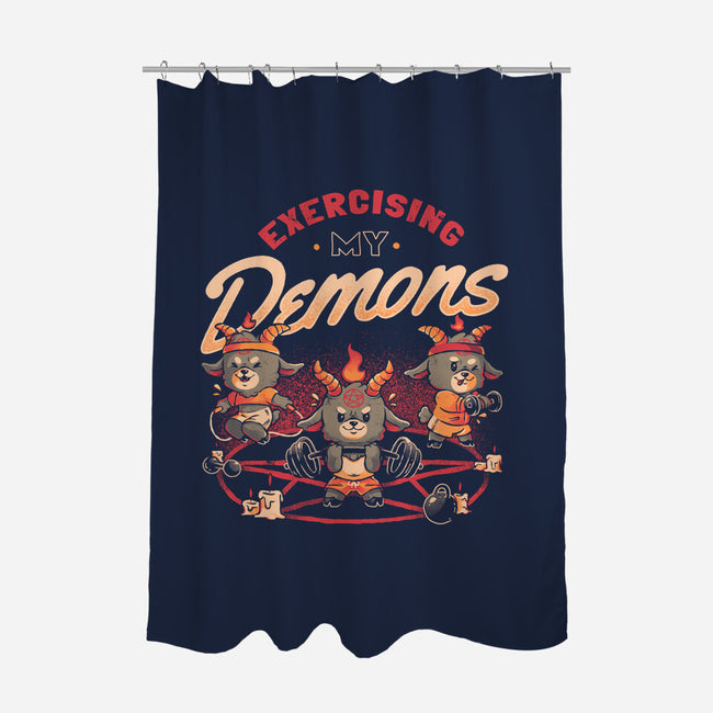 Exercising My Demons-None-Polyester-Shower Curtain-eduely