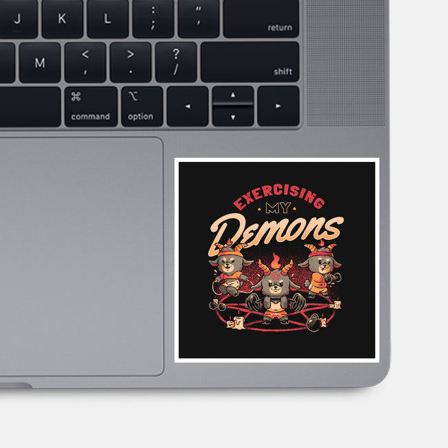 Exercising My Demons-None-Glossy-Sticker-eduely