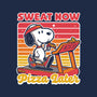 Pizza Later-Womens-Fitted-Tee-Studio Mootant