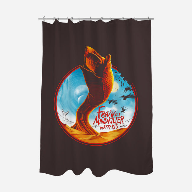 Mindkiller In Arrakis-None-Polyester-Shower Curtain-CappO