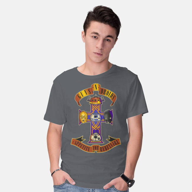 Guns N Droids-Mens-Basic-Tee-retrodivision