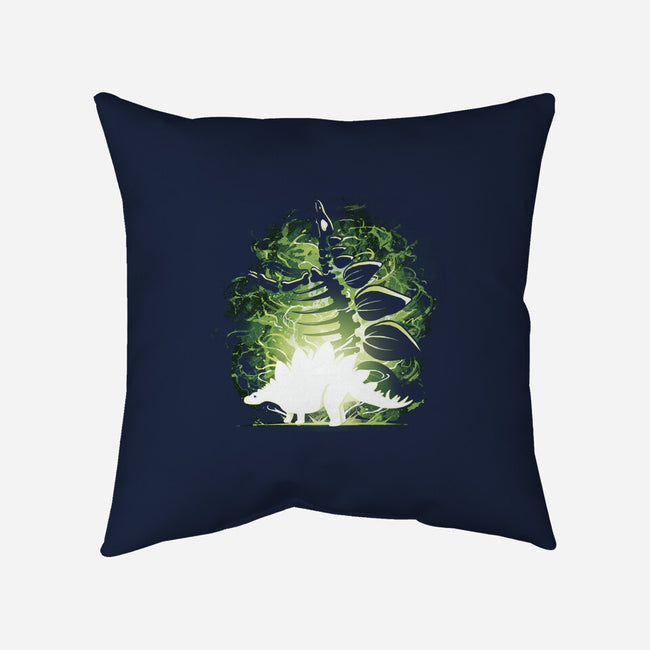 Stegosaurus Fossil-None-Removable Cover w Insert-Throw Pillow-Vallina84