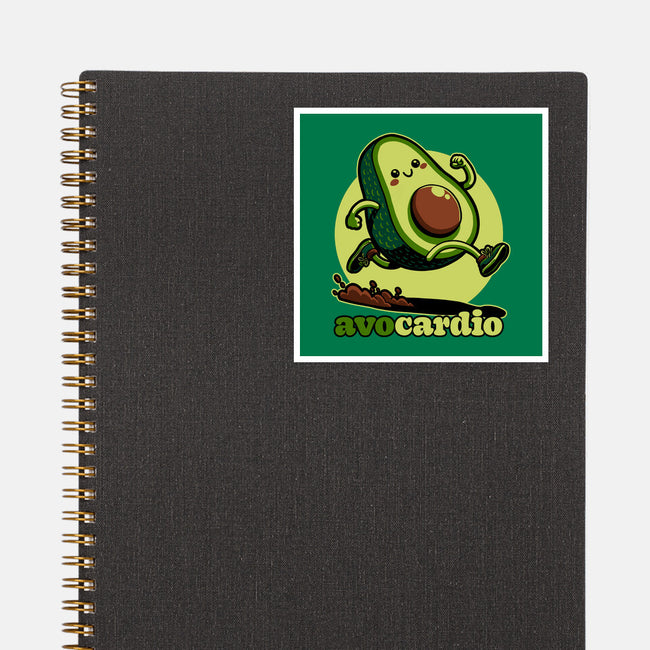 Avocado Exercise-None-Glossy-Sticker-Studio Mootant