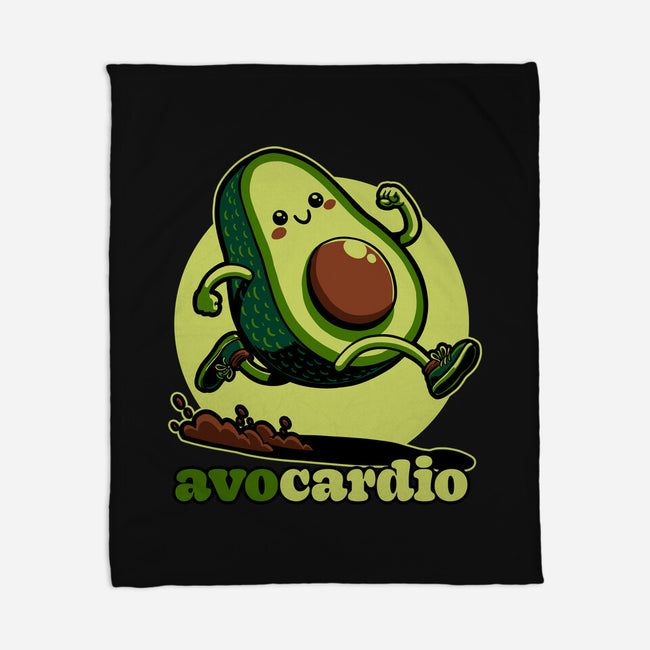 Avocado Exercise-None-Fleece-Blanket-Studio Mootant
