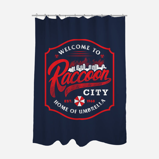 Raccoon City-None-Polyester-Shower Curtain-arace