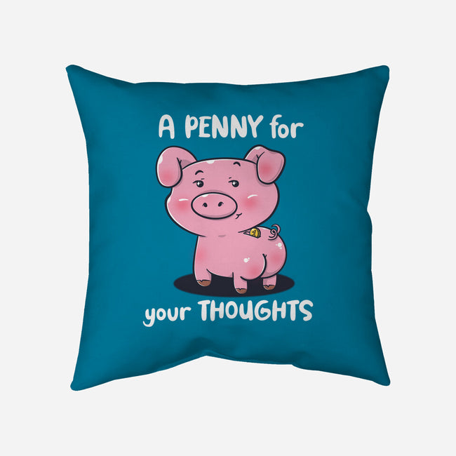 One Penny-None-Removable Cover w Insert-Throw Pillow-Freecheese
