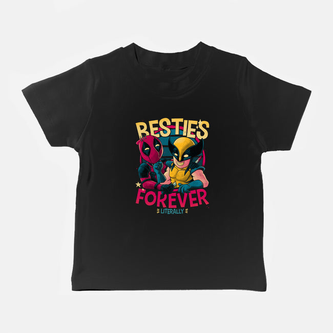 Besties Forever-Baby-Basic-Tee-teesgeex