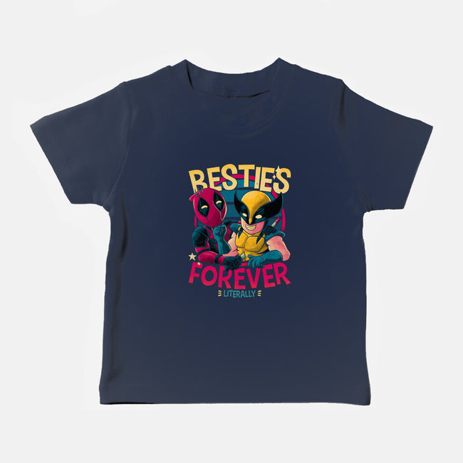 Besties Forever-Baby-Basic-Tee-teesgeex