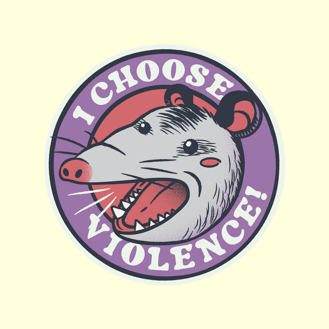 I Choose Violence Opossum-Cat-Adjustable-Pet Collar-tobefonseca