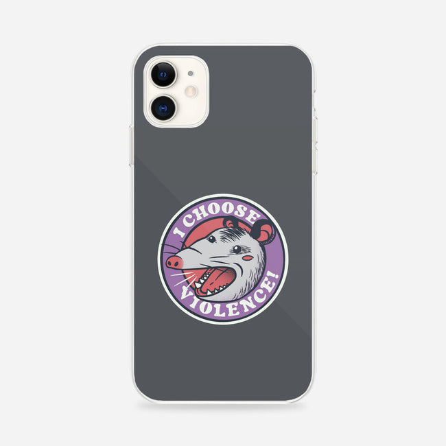 I Choose Violence Opossum-iPhone-Snap-Phone Case-tobefonseca