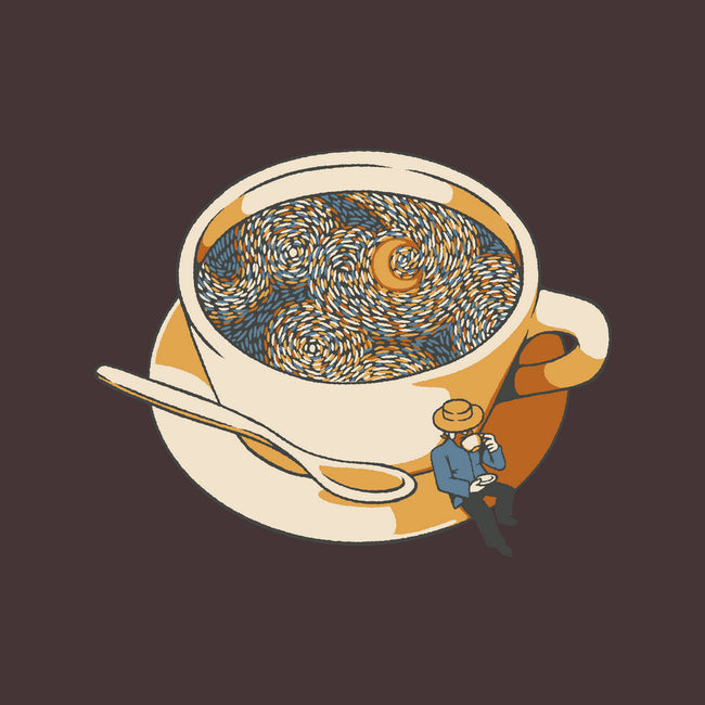 Starry Night Coffee-Womens-Basic-Tee-tobefonseca