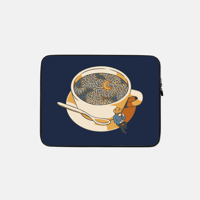 Starry Night Coffee-None-Zippered-Laptop Sleeve-tobefonseca