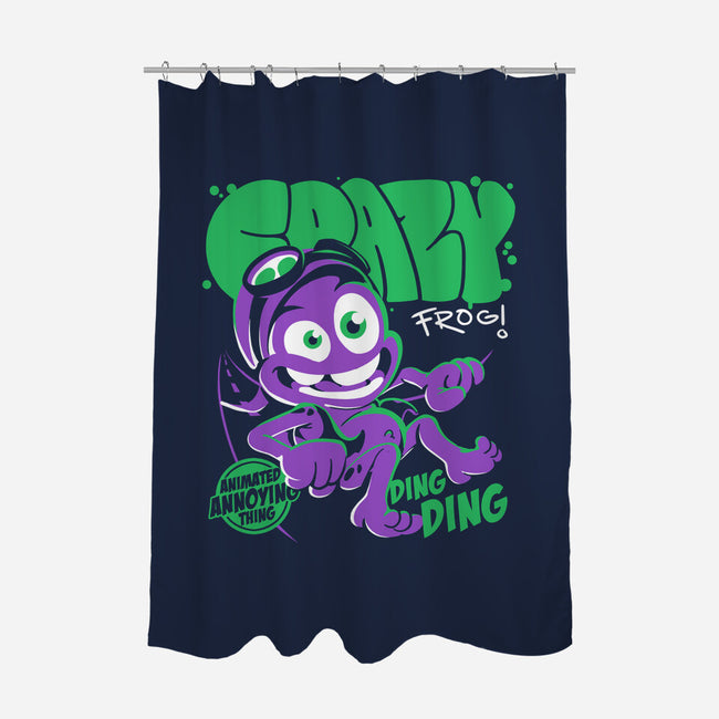 Crazy Frog-None-Polyester-Shower Curtain-estudiofitas