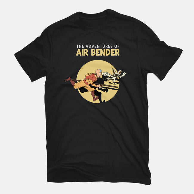 The Adventures Of Air Bender-Mens-Basic-Tee-joerawks
