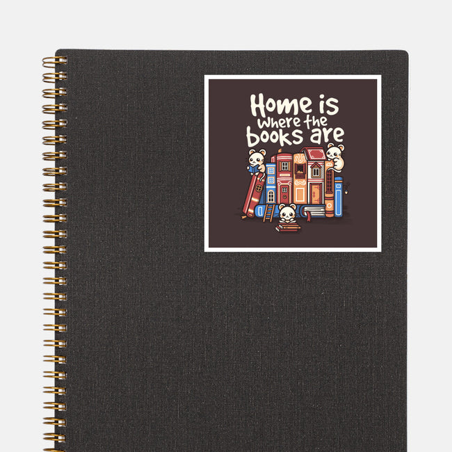 Home Is Where The Books Are-None-Glossy-Sticker-NemiMakeit