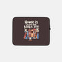 Home Is Where The Books Are-None-Zippered-Laptop Sleeve-NemiMakeit