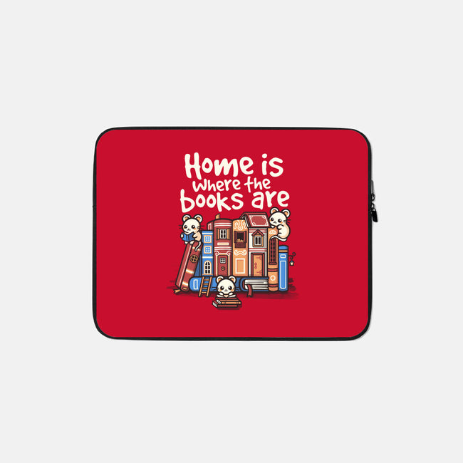 Home Is Where The Books Are-None-Zippered-Laptop Sleeve-NemiMakeit