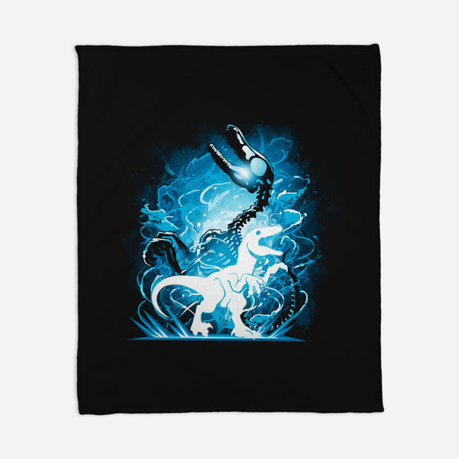 Raptor Fossil-None-Fleece-Blanket-Vallina84