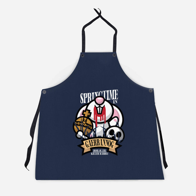 Spring Killer Rabbit-Unisex-Kitchen-Apron-jrberger