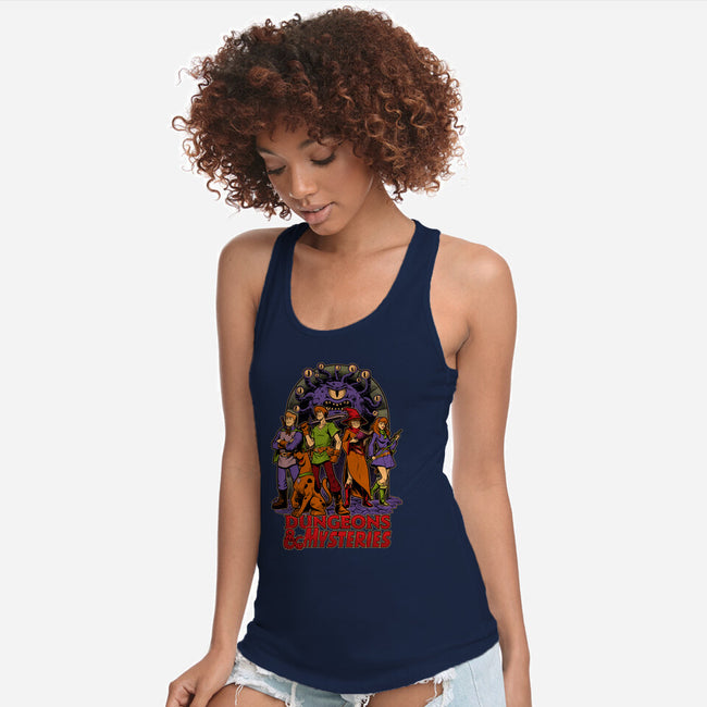 Dungeons And Mysteries-Womens-Racerback-Tank-Studio Mootant
