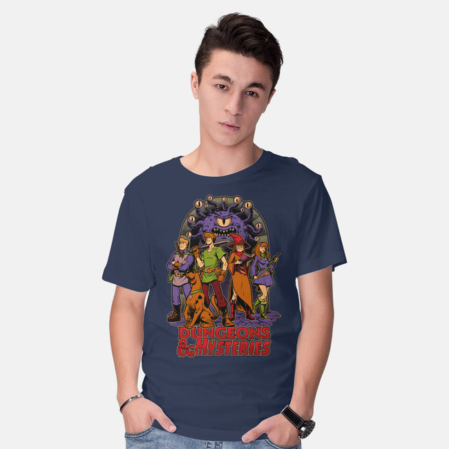 Dungeons And Mysteries-Mens-Basic-Tee-Studio Mootant