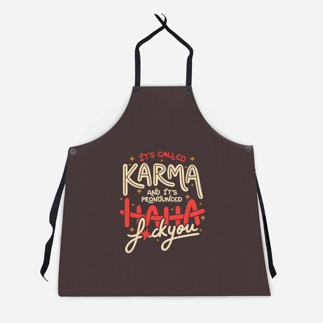 It's Called Karma-Unisex-Kitchen-Apron-tobefonseca