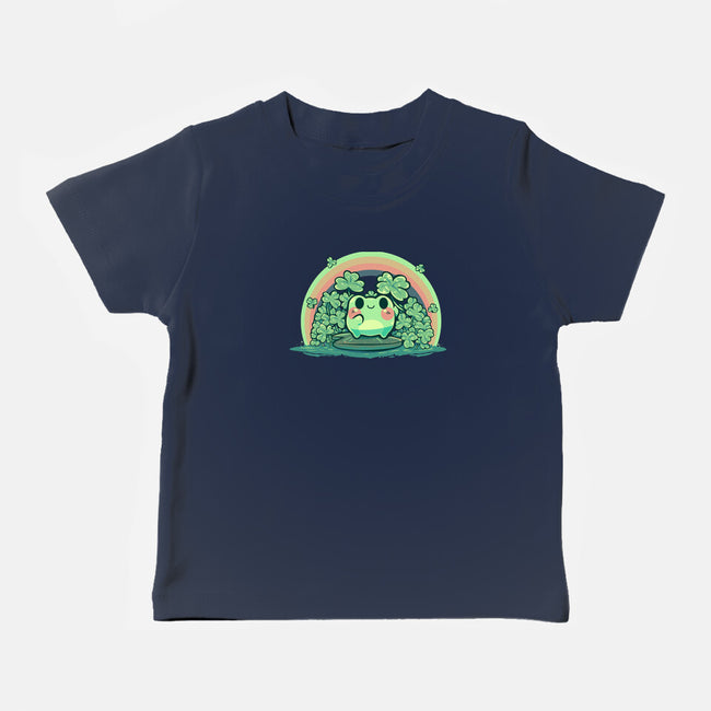 Lucky Little Frog-Baby-Basic-Tee-TechraNova