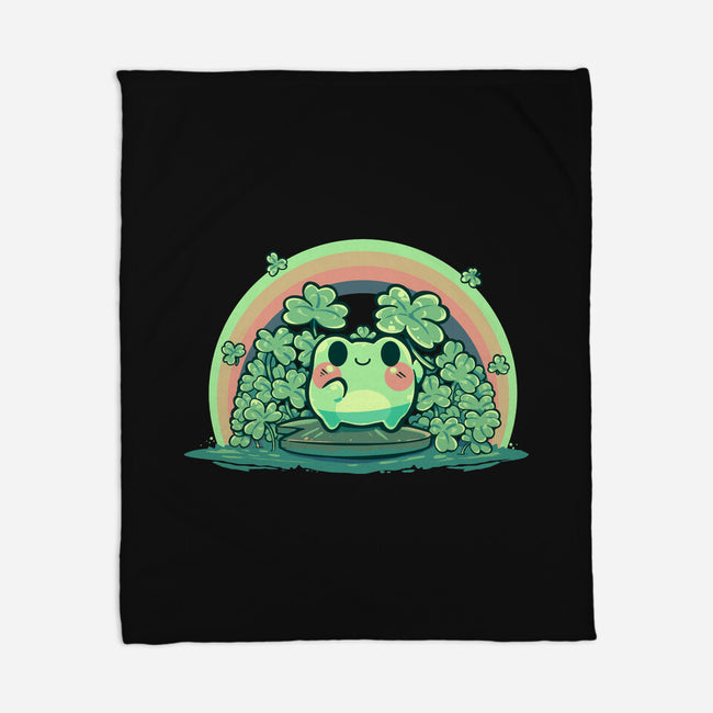 Lucky Little Frog-None-Fleece-Blanket-TechraNova