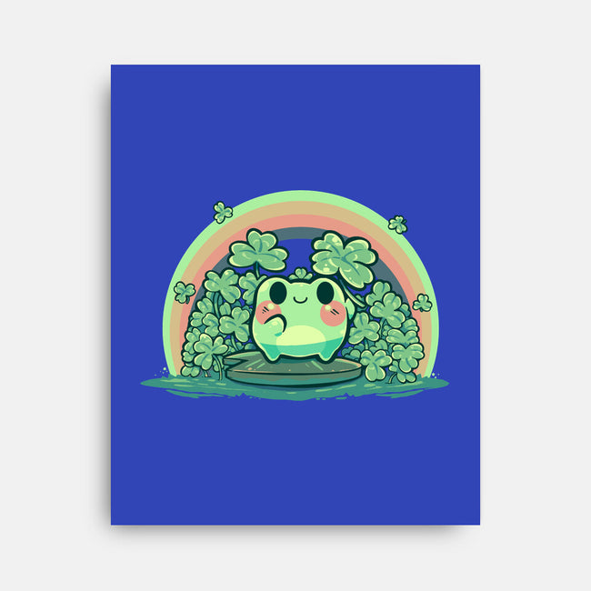 Lucky Little Frog-None-Stretched-Canvas-TechraNova