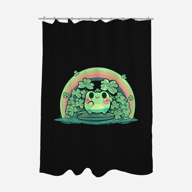 Lucky Little Frog-None-Polyester-Shower Curtain-TechraNova