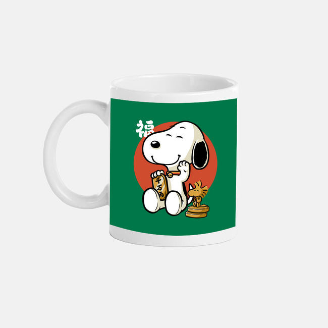 Luck Money Beagle-None-Mug-Drinkware-Studio Mootant