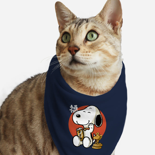 Luck Money Beagle-Cat-Bandana-Pet Collar-Studio Mootant
