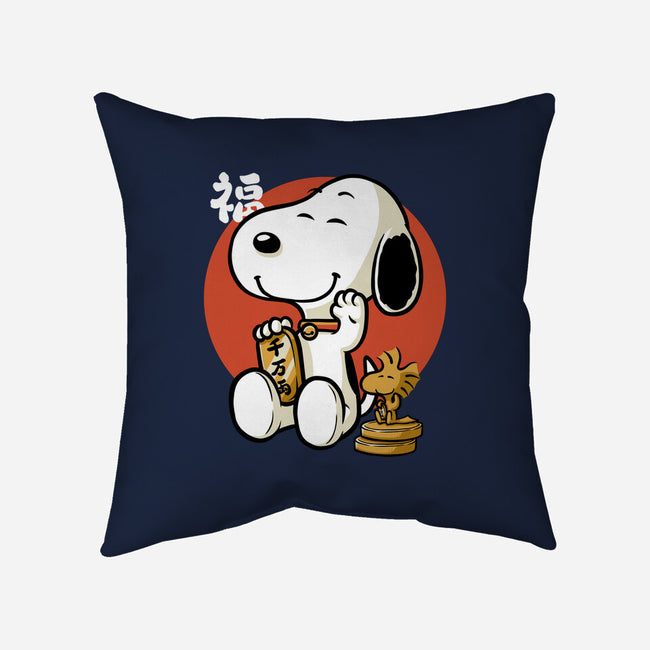 Luck Money Beagle-None-Removable Cover w Insert-Throw Pillow-Studio Mootant