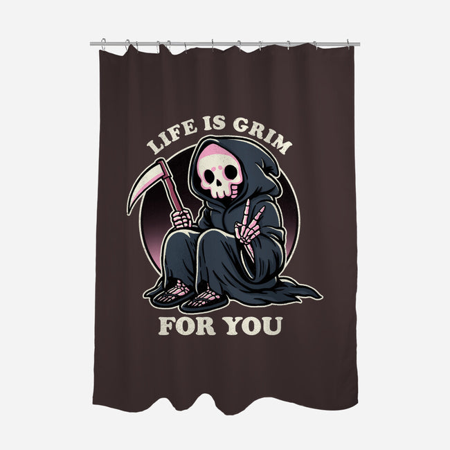 Life Is Grim-None-Polyester-Shower Curtain-fanfreak1