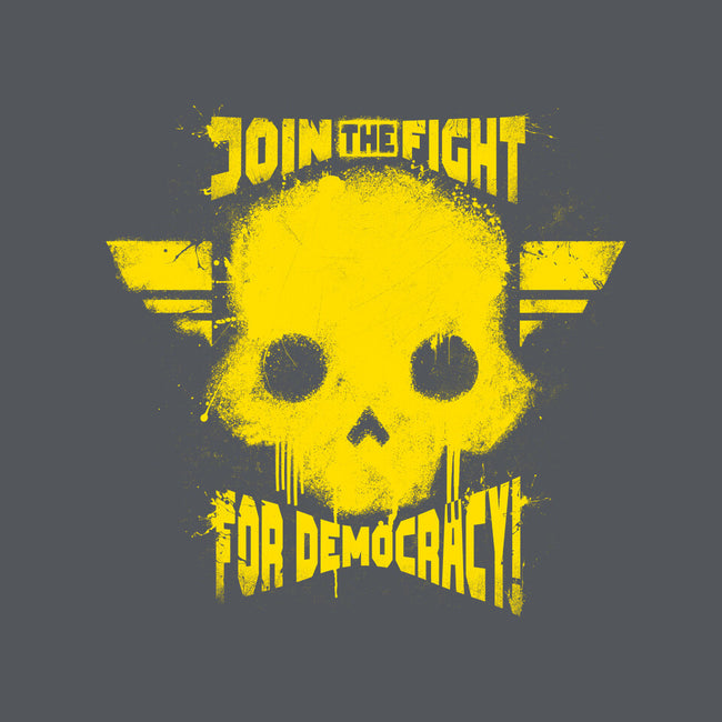 Join The Fight Democracy-None-Drawstring-Bag-rocketman_art