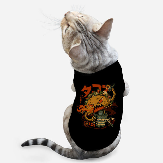 Spicy Taco Attack-Cat-Basic-Pet Tank-ilustrata
