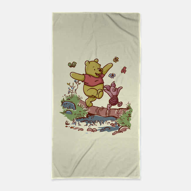 A Stroll In The Woods-None-Beach-Towel-Xentee