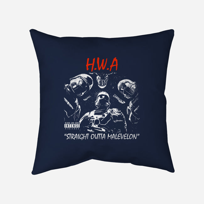 HWA Straight Outta Malevelon-None-Removable Cover-Throw Pillow-rocketman_art